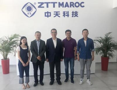 全國政協(xié)常委林毅夫視察中天摩洛哥工廠，擘畫中非通信建設合作新藍圖